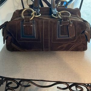 Coach brown leather handbag
